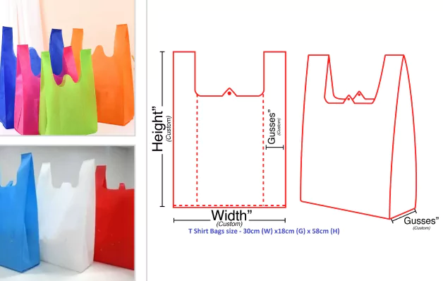 Shape-Wise Nonwoven Bags - D-Cut, W-Cut, Box & Loop Handle Bags